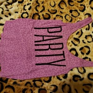 PINK low back tank top